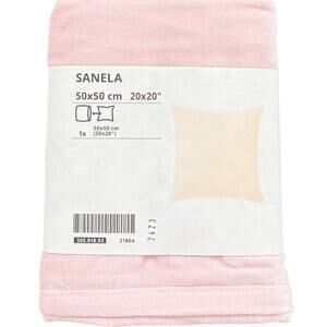 IKEA SANELA Pale Pink Cotton Velvet Pillow Cover 20" x 20"